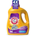 ARM & HAMMER Plus OxiClean with Odor Blasters Liquid Laundry Detergent, Fresh Burst, 96.2 Fl Oz