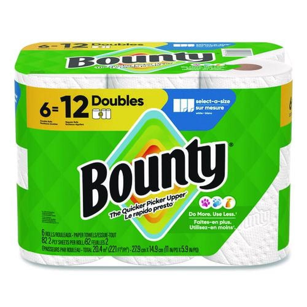 Select-a-Size 6 in. x 11 in. 2-Ply Kitchen Roll Paper Towels - White (6/Carton)