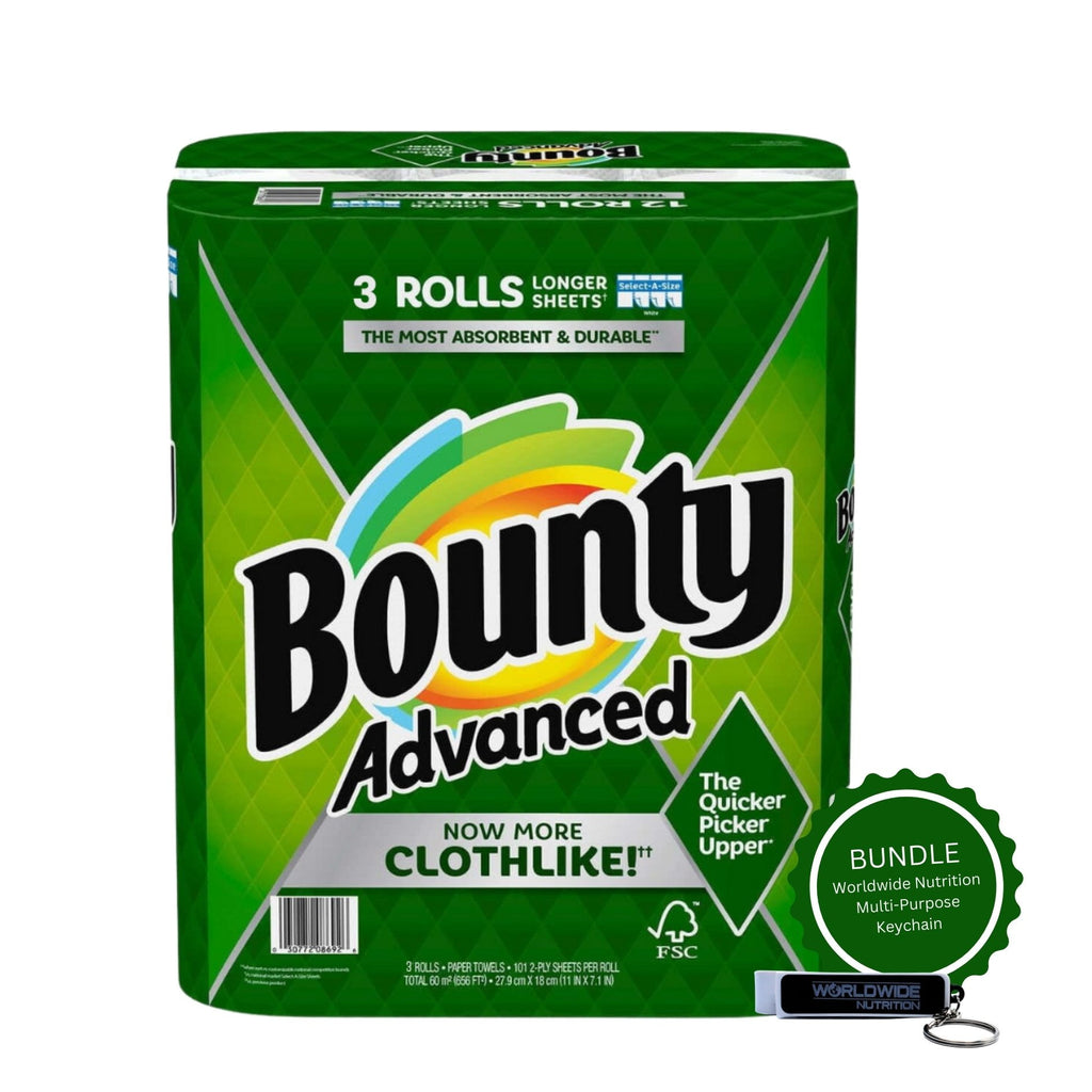 Bounty Advanced 2-Ply Paper Towel - Absorbent, Durable, and Clothlike - Select-A-Size - 3 Rolls