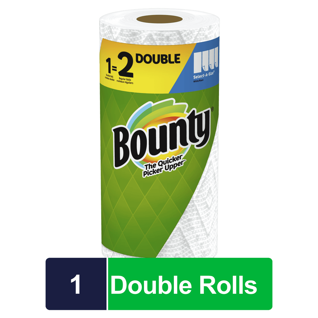 Bounty Select-A-Size Paper Towels, White, 1 Double Roll