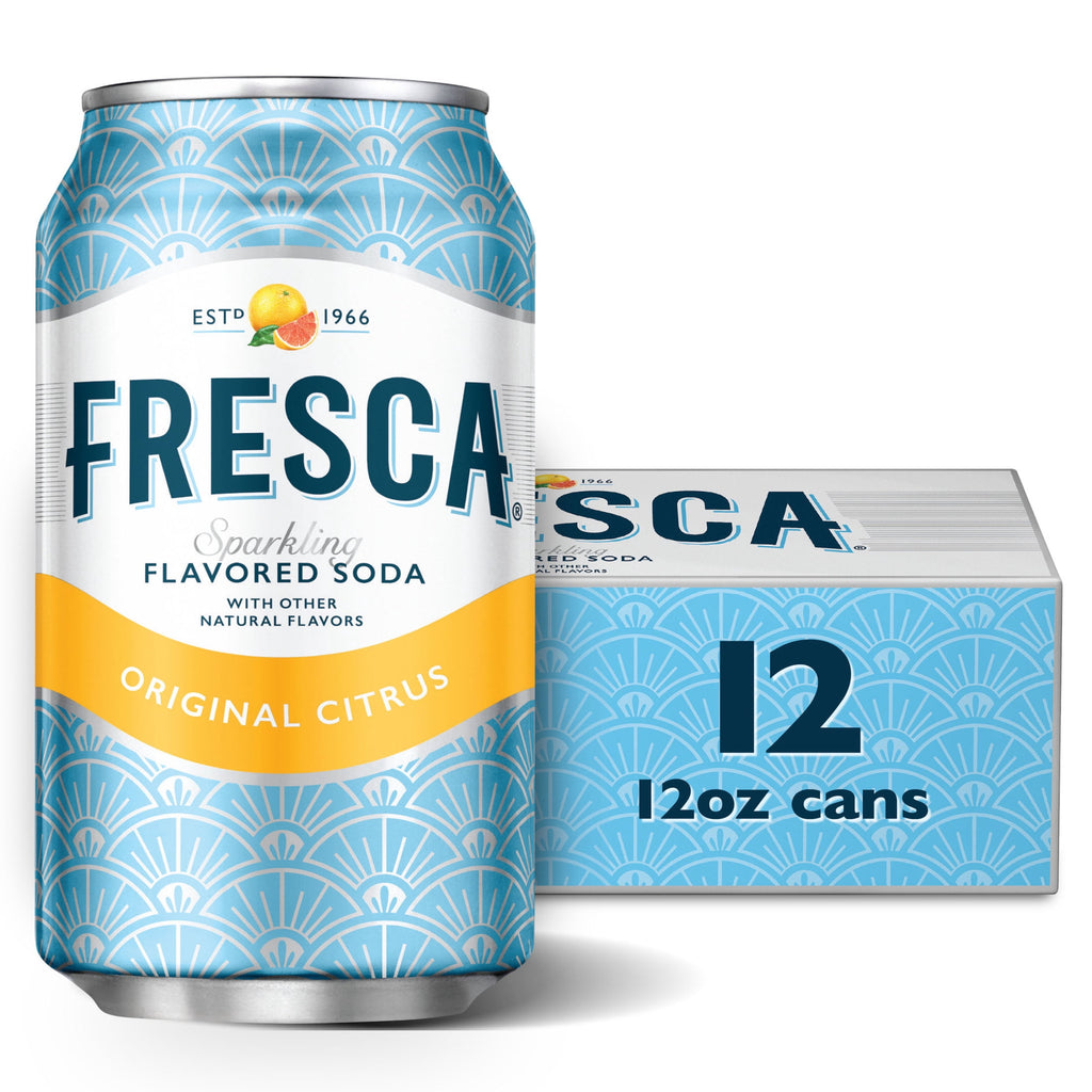 Fresca Citrus Soda Pop Fridge Pack Cans, 12 fl oz, 12 Pack
