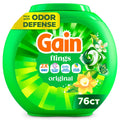 Gain Flings Laundry Detergent Soap Pacs, 3-in-1 Oxi Boost and Febreze, Original Scent, 76 Count