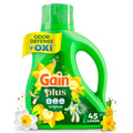 Gain Plus Laundry Detergent Liquid, Now with Odor Defense + OXI, Original Scent, 60 fl oz, 45 Loads