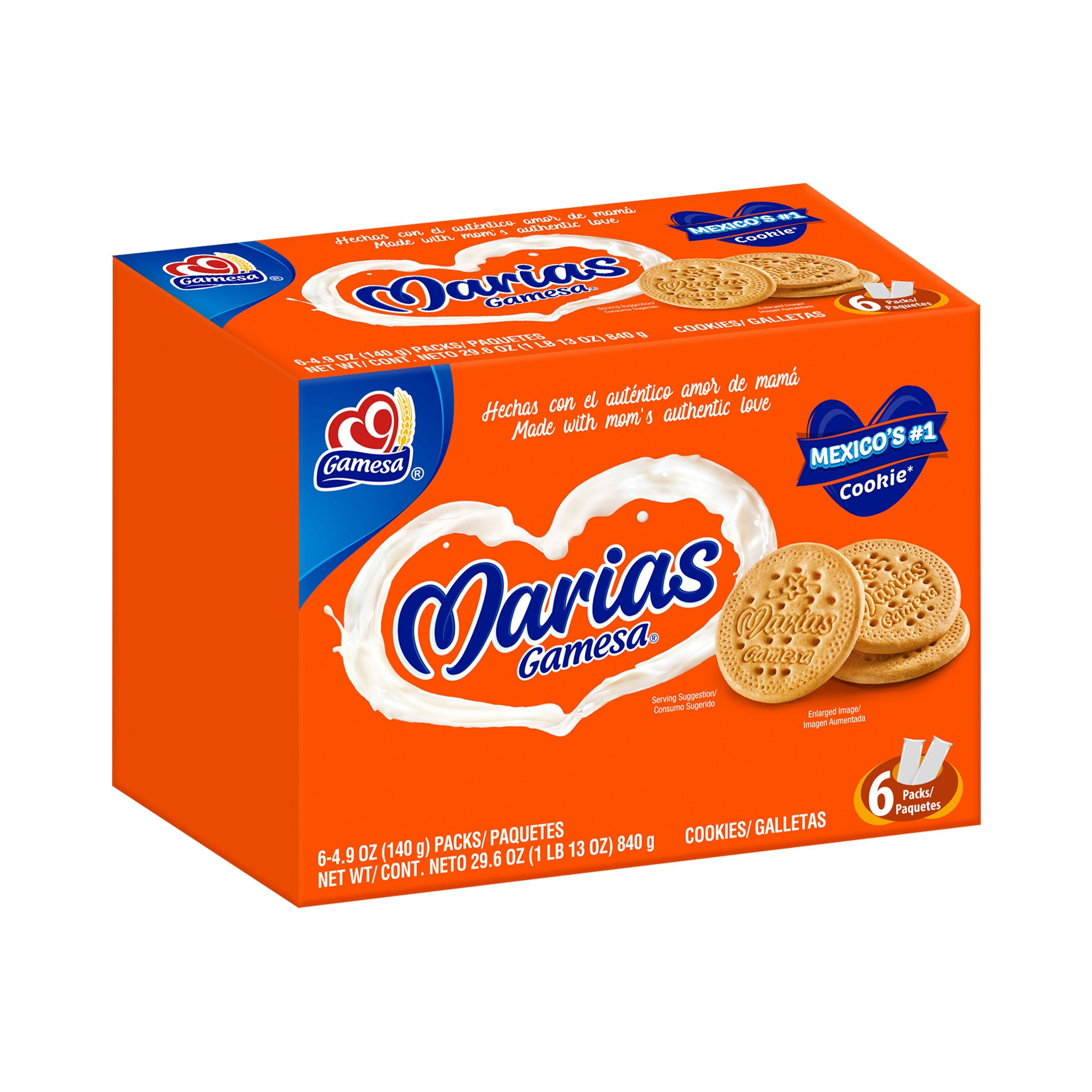 Gamesa Marias Cookies 4.9 oz, 6 Count (234 cookies)