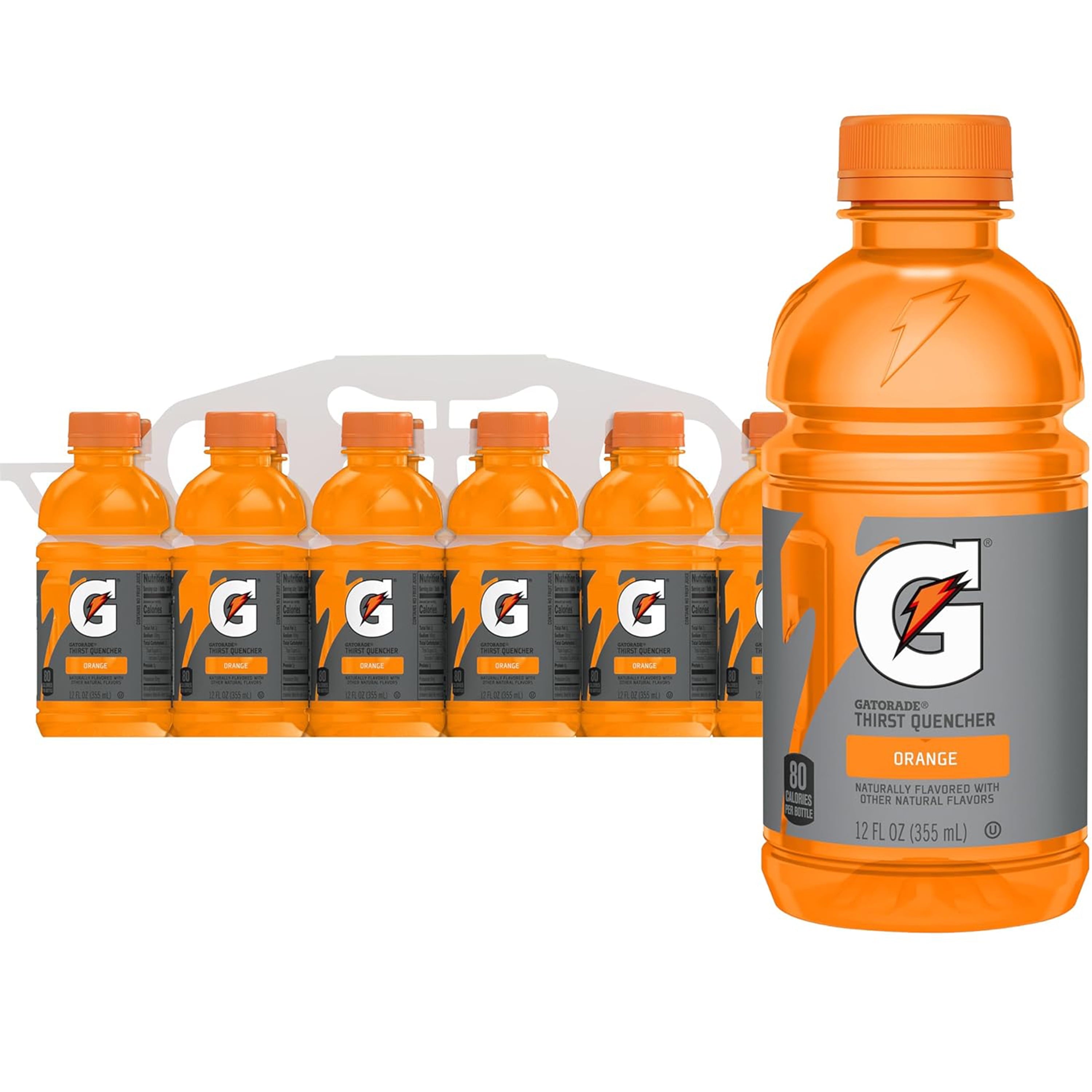 Gatorade Thirst Quencher Fruit Punch Sports Drinks, 12 fl oz, 12 Count Bottles