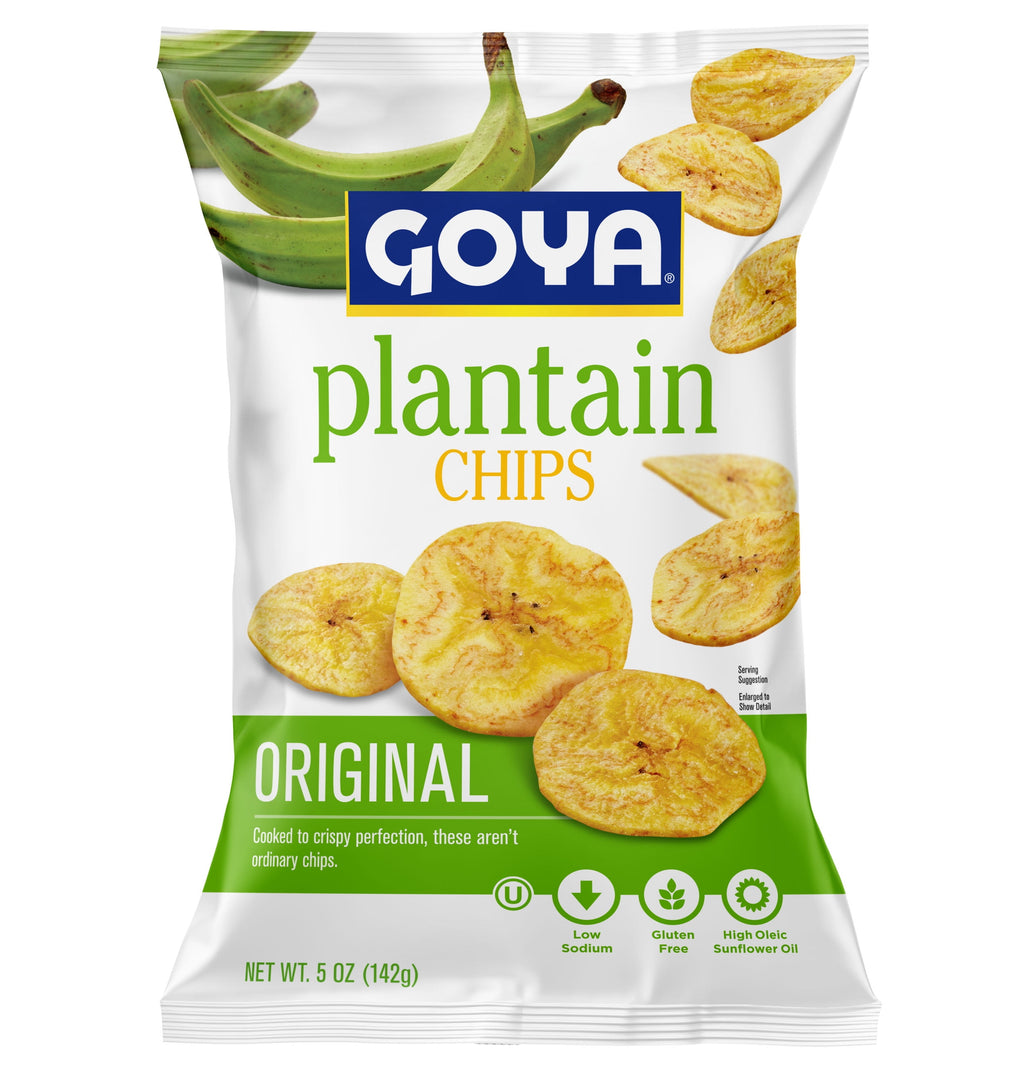 (2 pack) GOYA Plantain Chips, 5 oz Bag