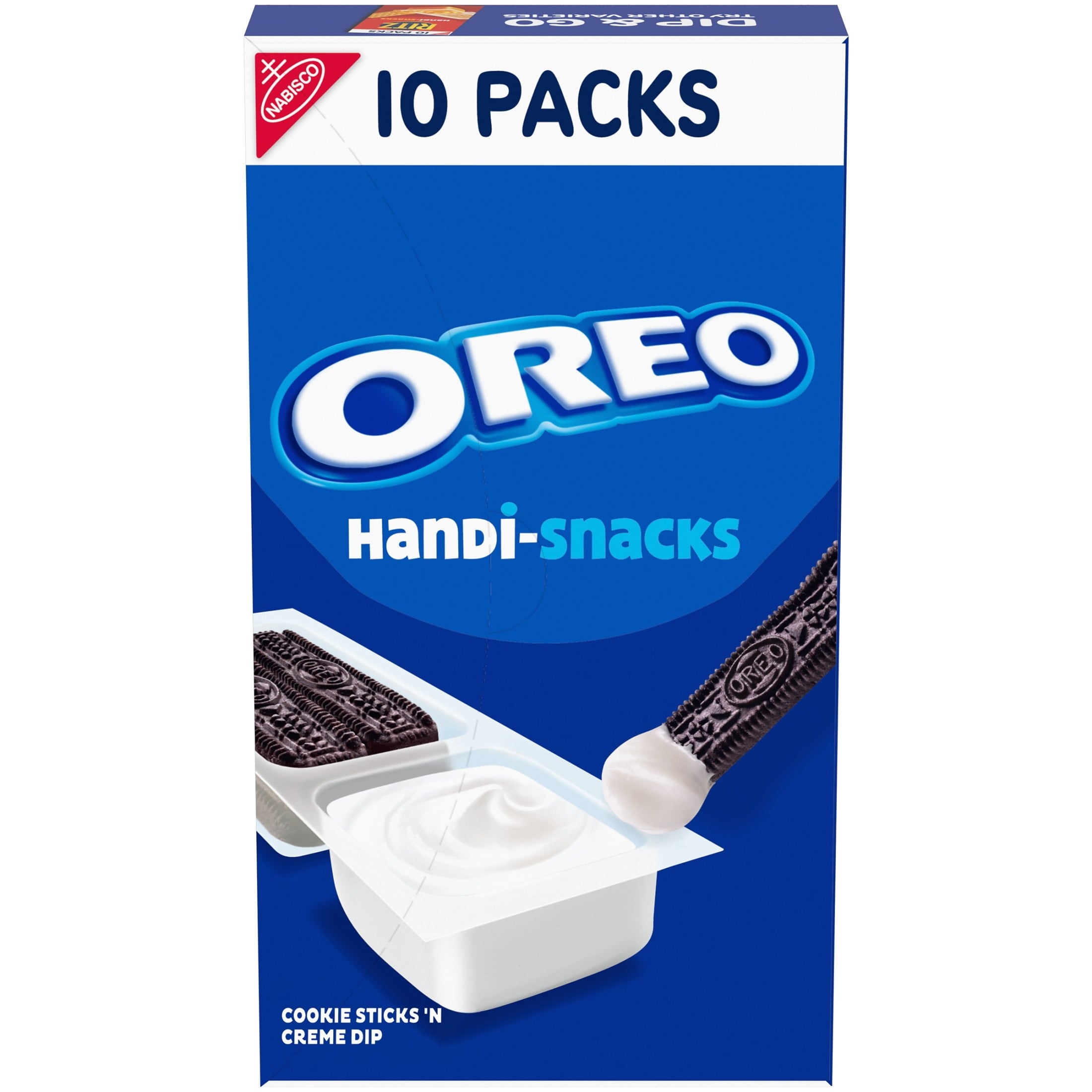 Handi-Snacks OREO Cookie Sticks 'N Creme Dip Snack Packs, 10 Snack Packs