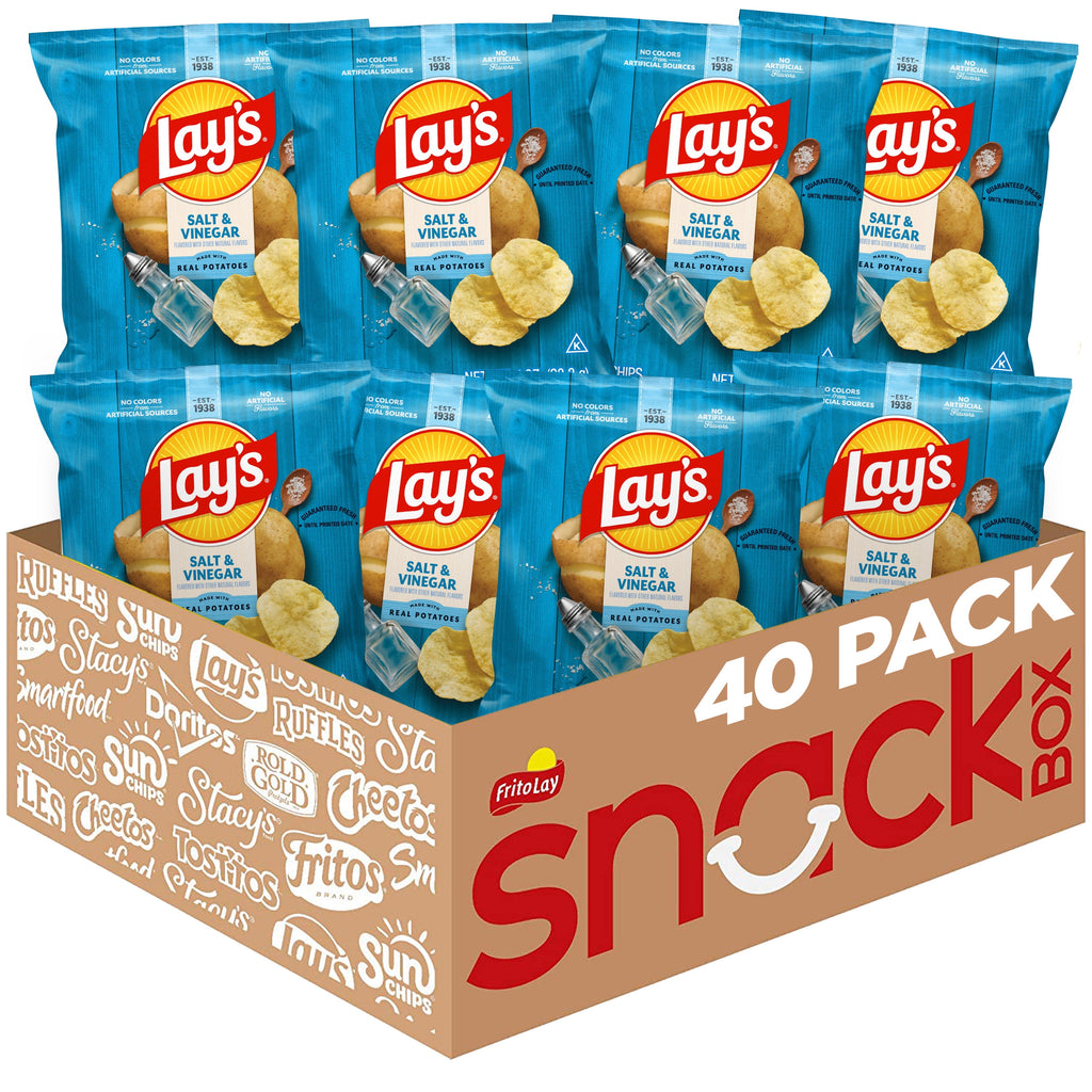 Lay's Potato Chip Variety Pack Snack Chips, 40 Count Multipack