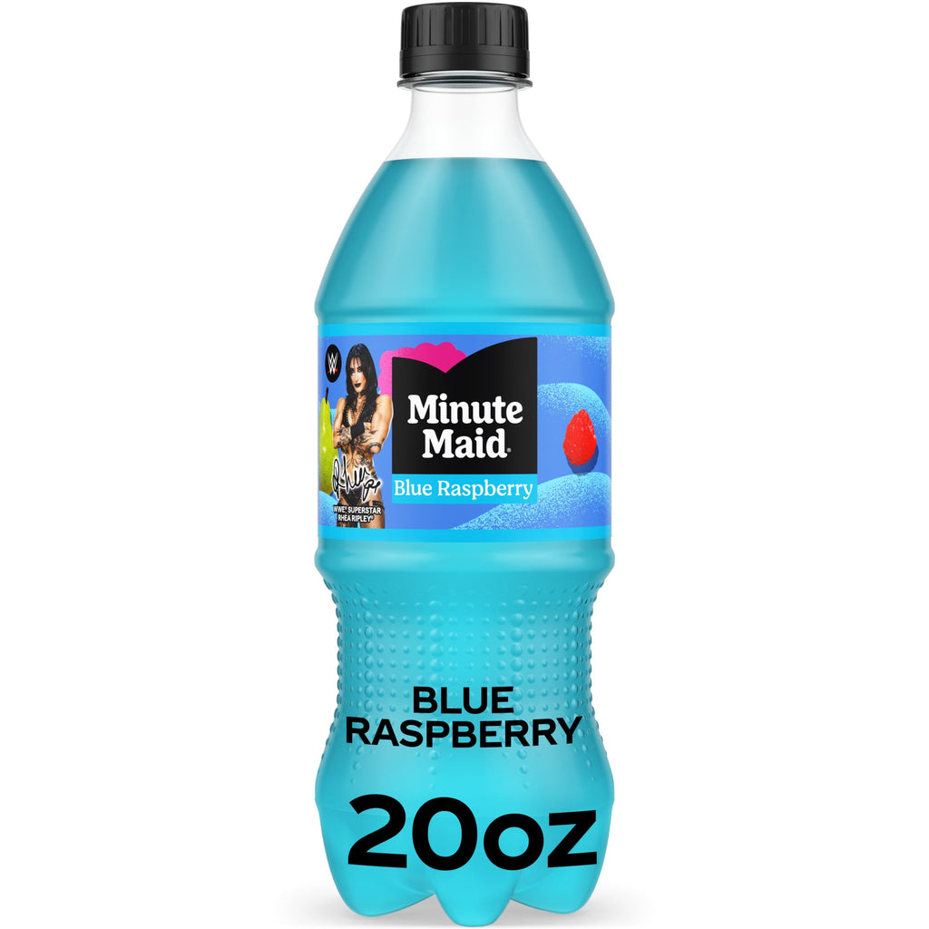 Minute Maid Blue Raspberry Juice Drink Bottle, 20 fl oz