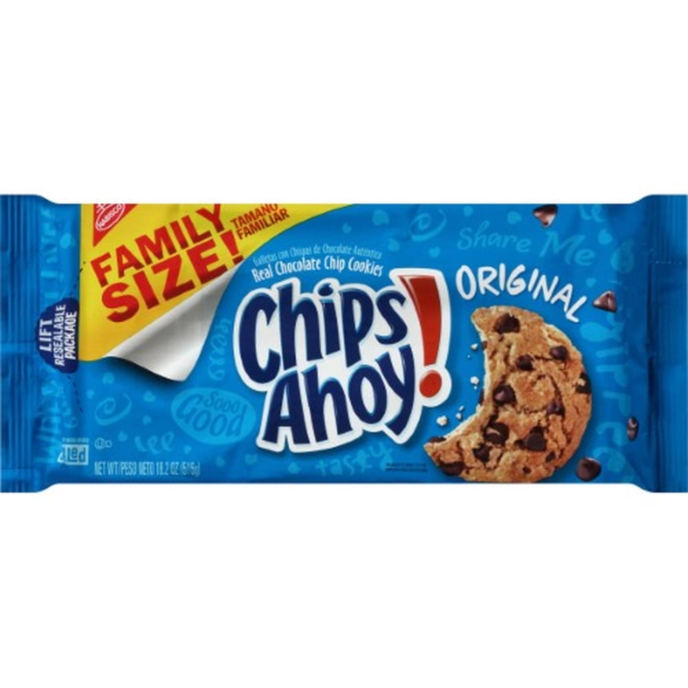 CHIPS AHOY! Original Chocolate Chip Cookies, Family Size, 18.2 oz