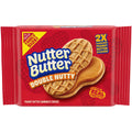 NUTTER BUTTER Double Nutty Peanut Butter Sandwich Cookies, Family Size, 15.27 oz