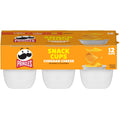 Pringles Potato Crisps Chips, Lunch Snacks, Snack Cups, Cheddar Cheese, 8.8oz Tray (12 Cups)