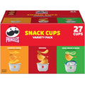 Pringles Potato Crisps Chips, Lunch Snacks, Snack Cups, Variety Pack, 19.3oz Box (27 Cups)