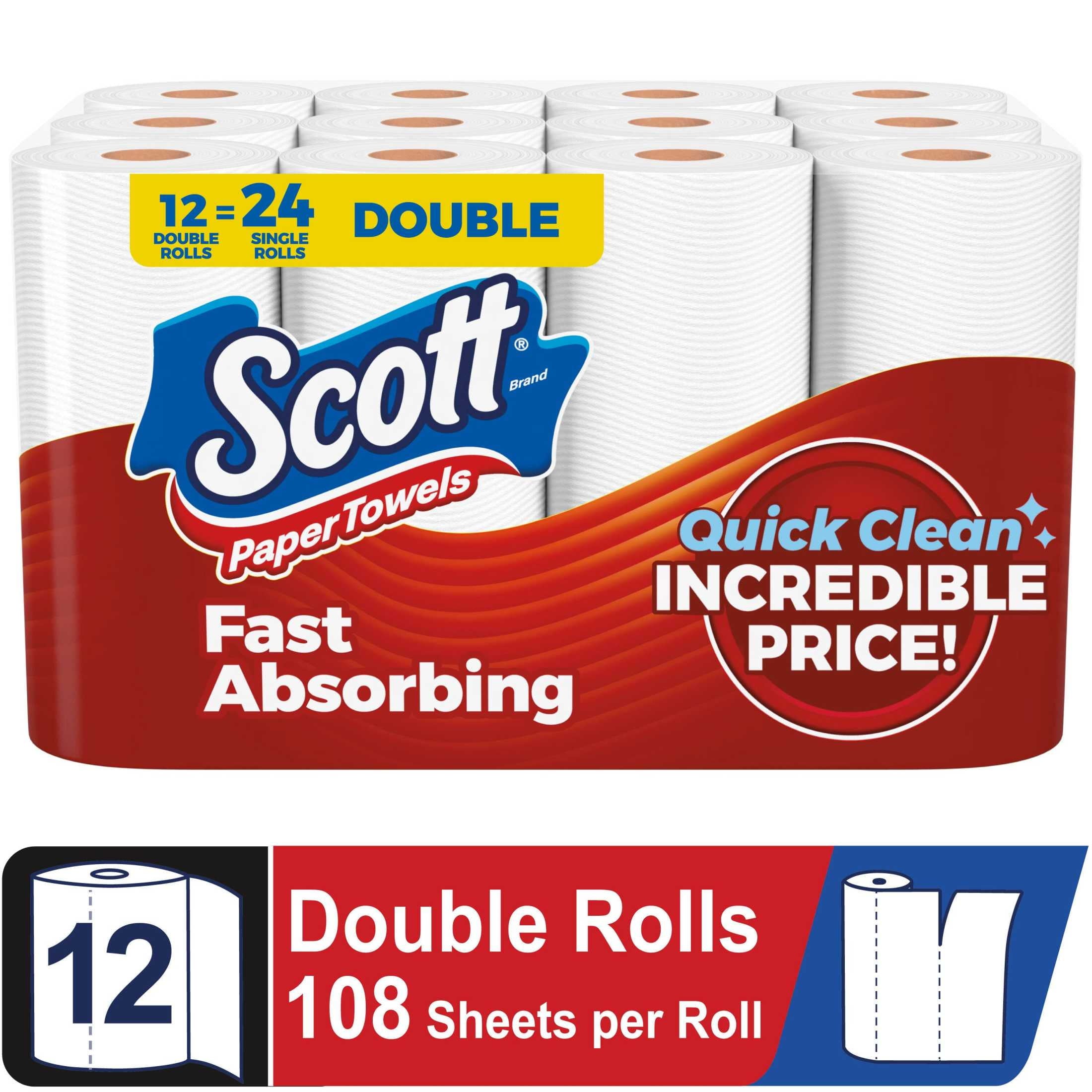 Scott Paper Towels Choose-A-Sheet 6 Double Rolls