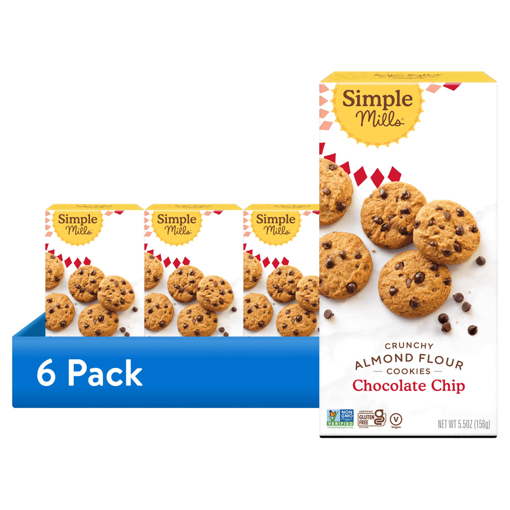 Simple Mills Chocolate Chip Crunchy Cookies, 5.5 oz.