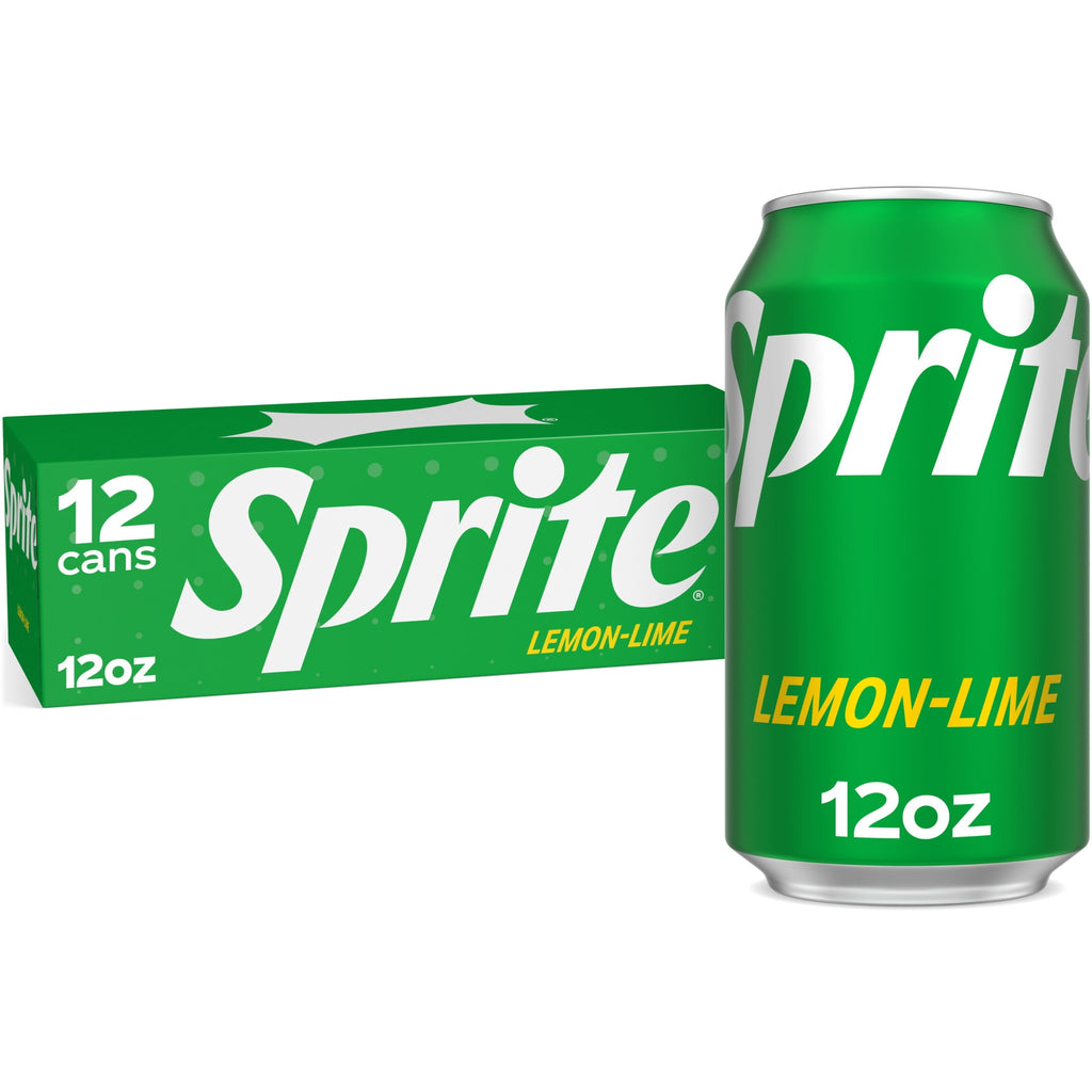 Sprite Lemon-Lime Caffeine Free Soda Pop Fridge Pack Cans, 12 fl oz, 12 Pack