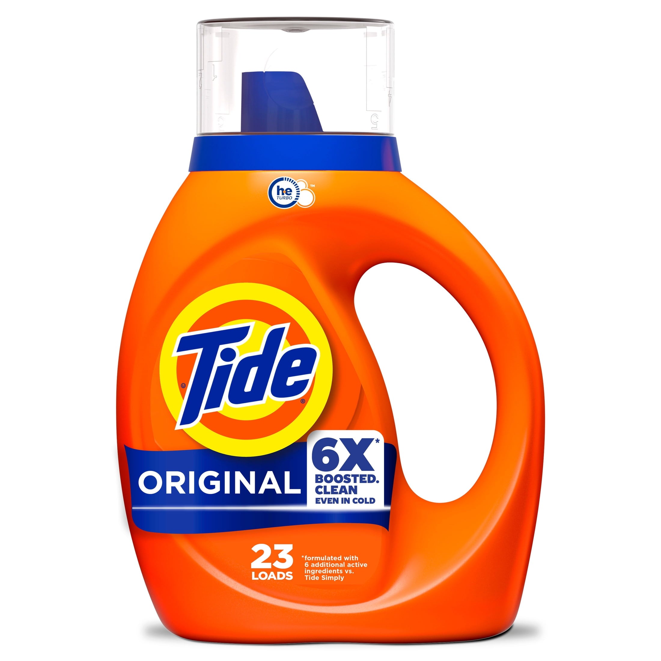 Tide Laundry Detergent Liquid with 6X Boosted Cleaning Power, Original Scent, 125 fl oz, 100 Loads