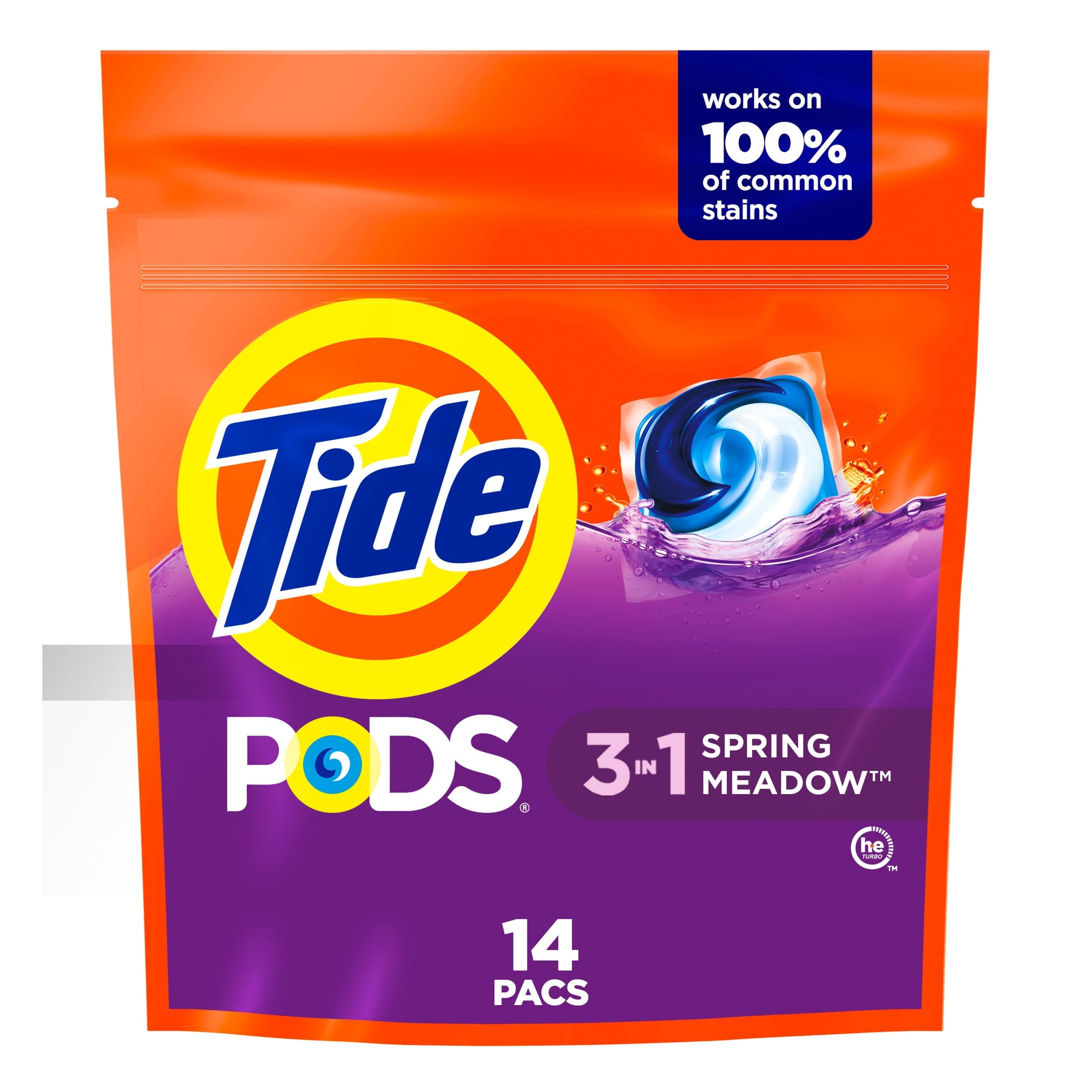 Tide PODS Laundry Detergent Soap Pacs, Spring Meadow Scent, 76 Count