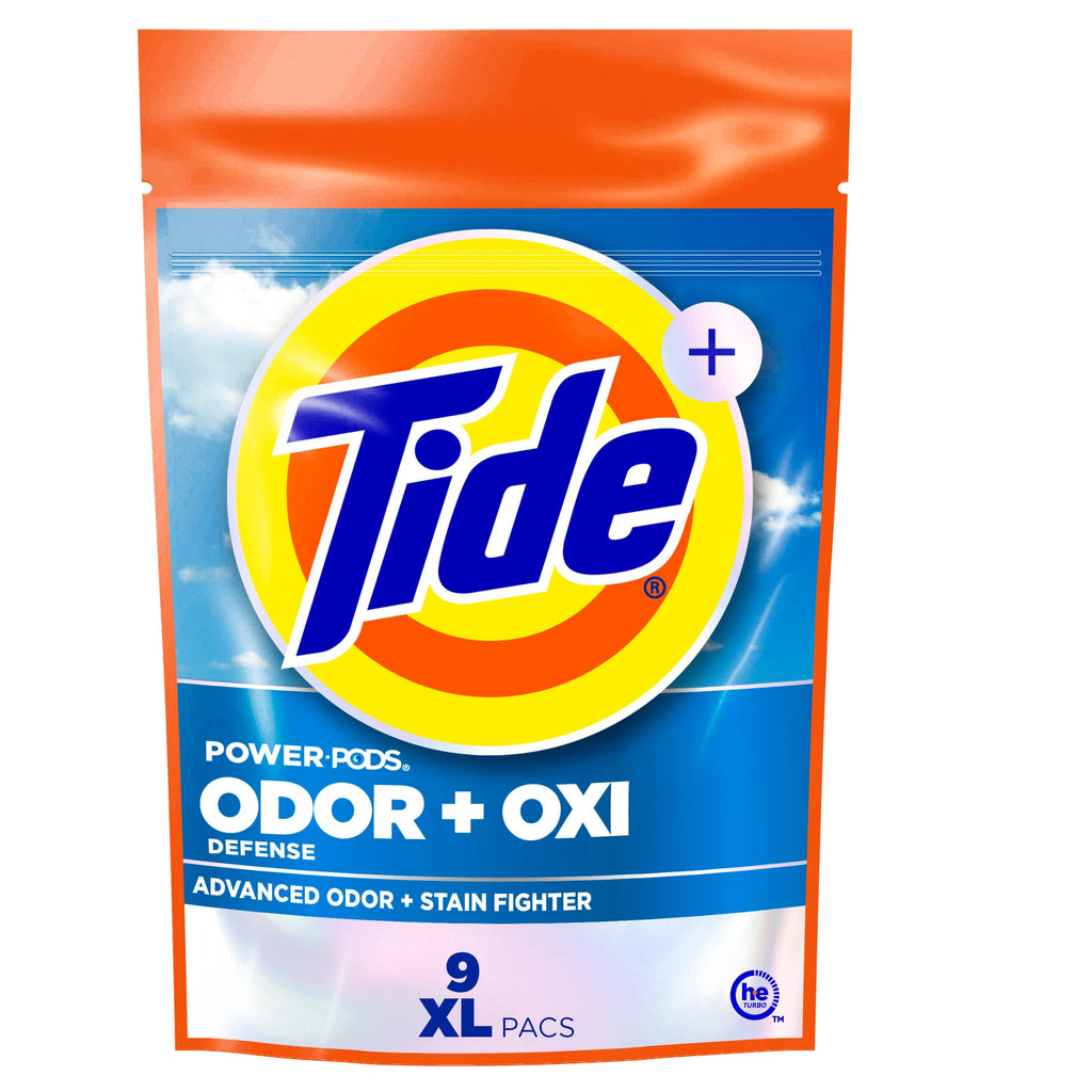 Tide Power PODS Laundry Detergent Soap Pacs with Odor Defense + Oxi, Original Scent, 57 Count