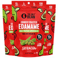 The Only Bean Crunchy Roasted Edamame Snack (Sriracha), High Protein Snacks (13g) Healthy Protein Chips, Keto Friendly Food (2g Net), Plant-Based Vegan Snacks, Office Snacks, Spicy Snack, 4oz 3 Pack
