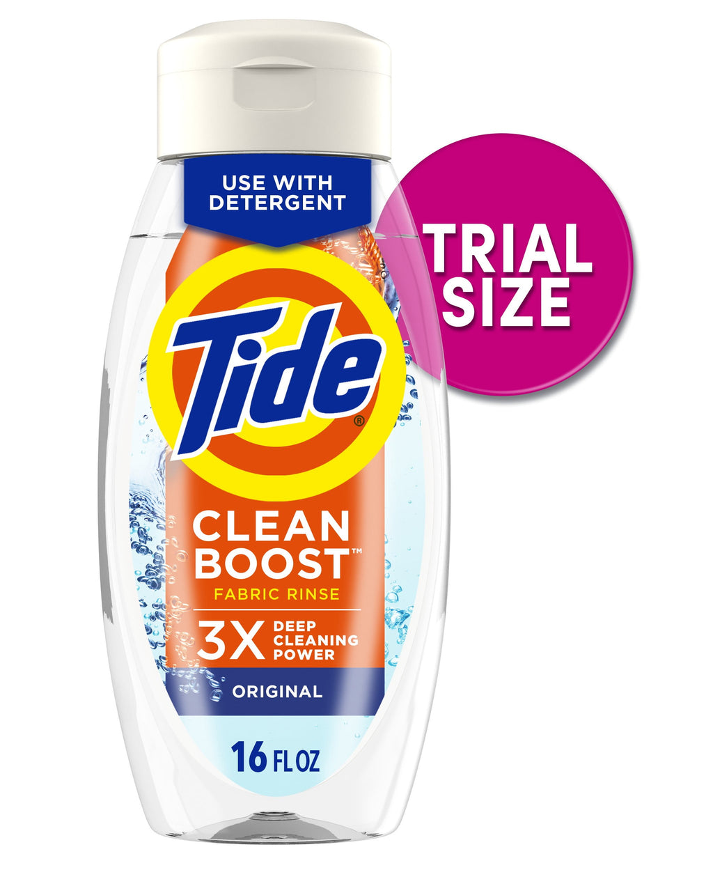 Tide Clean Boost Fabric Softener Rinse, Removes Odors and Residues, Original Scent, 48 fl oz