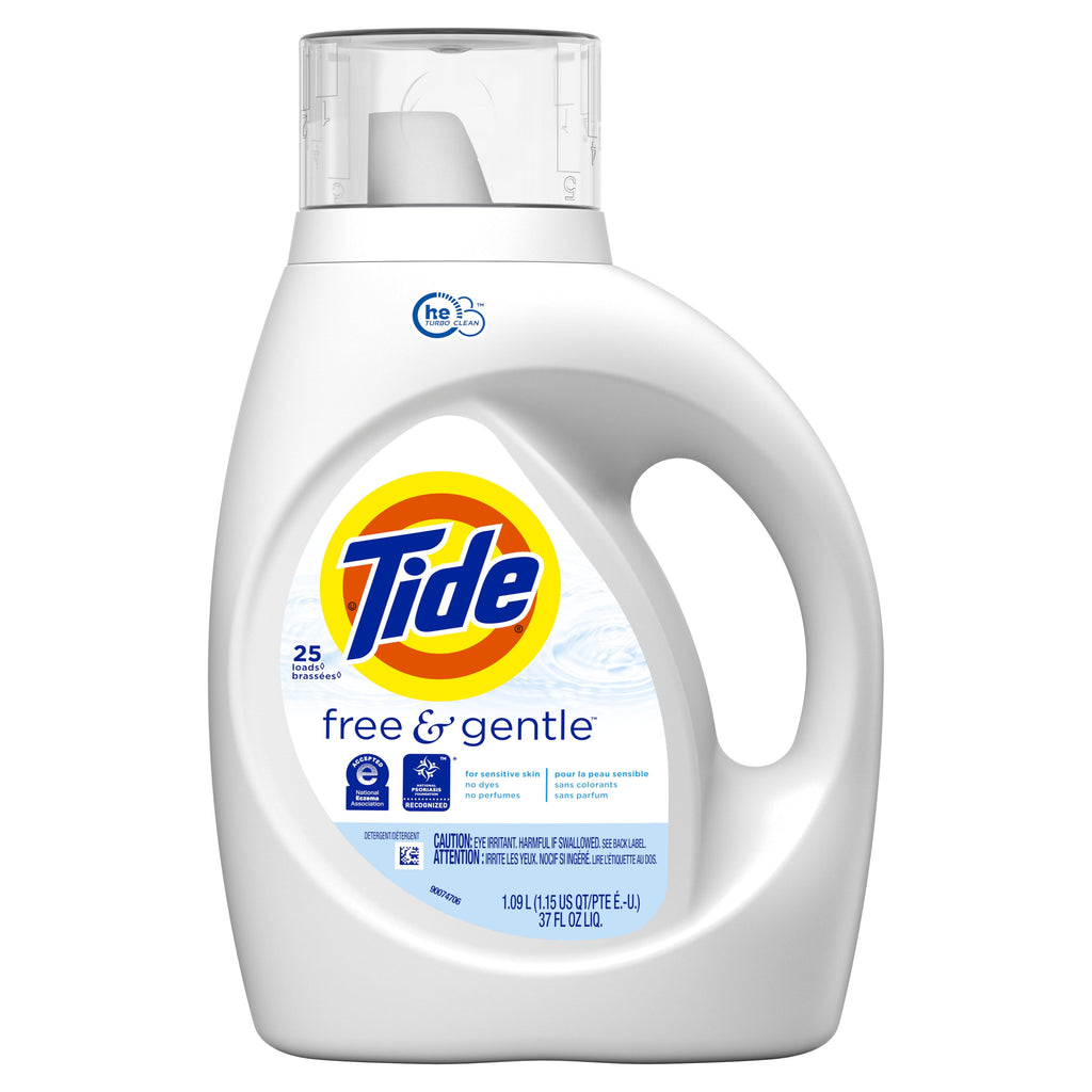 Tide Free & Gentle Liquid Laundry Detergent, 107 loads 154 fl oz