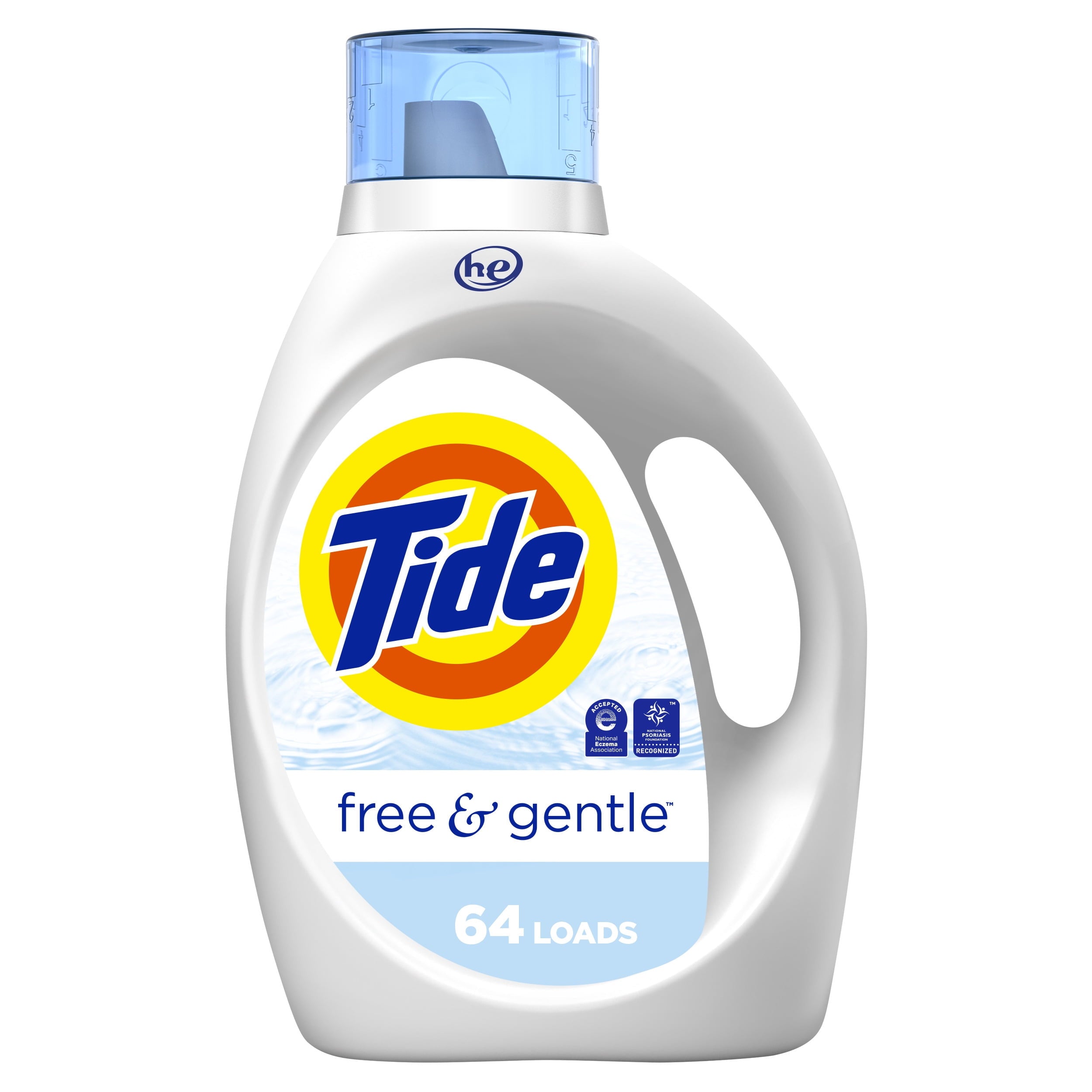 Tide Free & Gentle Liquid Laundry Detergent, 107 loads 154 fl oz