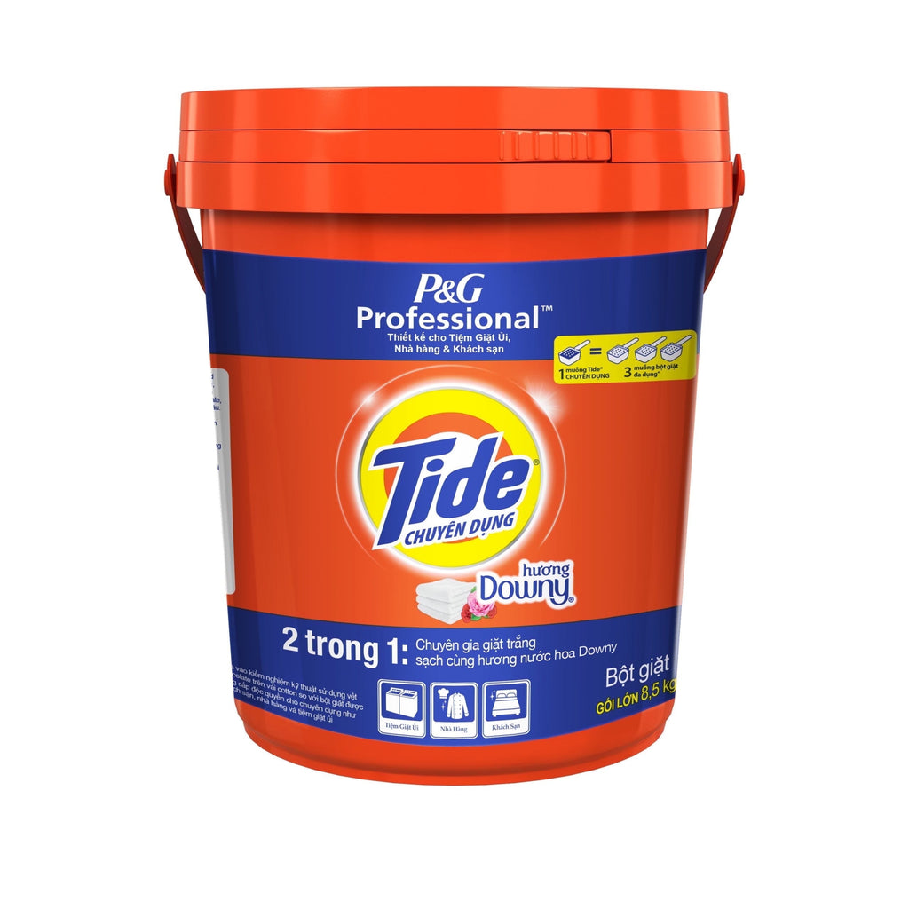 Professional Laundry Detergent Powders with Downy Bucket, 8.5 kg