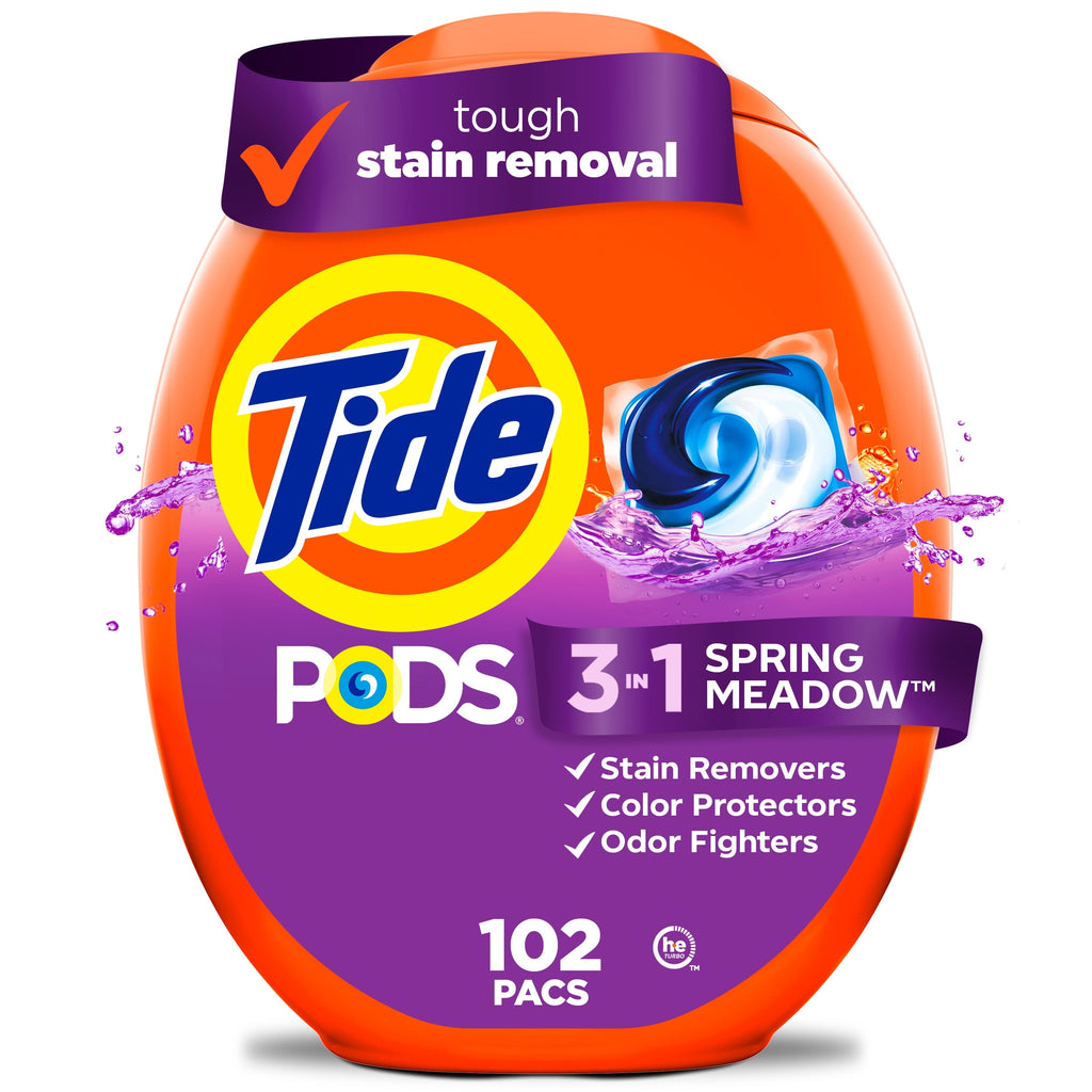 Tide PODS Laundry Detergent Soap Pacs, Spring Meadow Scent, 76 Count