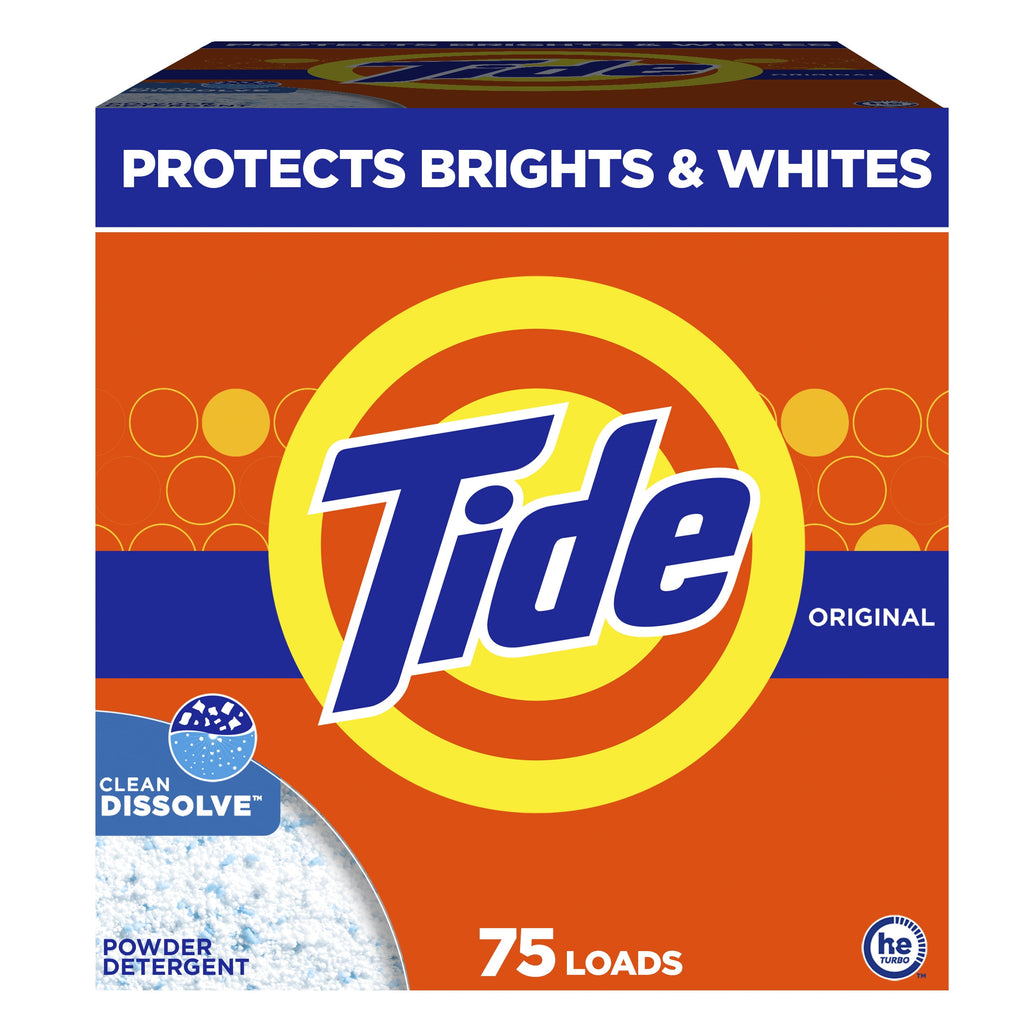 Tide Powder Laundry Detergent, Original Scent, 50 oz, 44 Loads