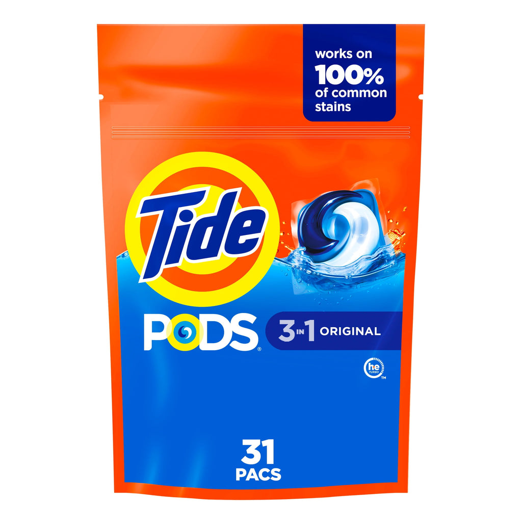 Tide PODS Laundry Detergent Packs, Original Scent, 31 Count