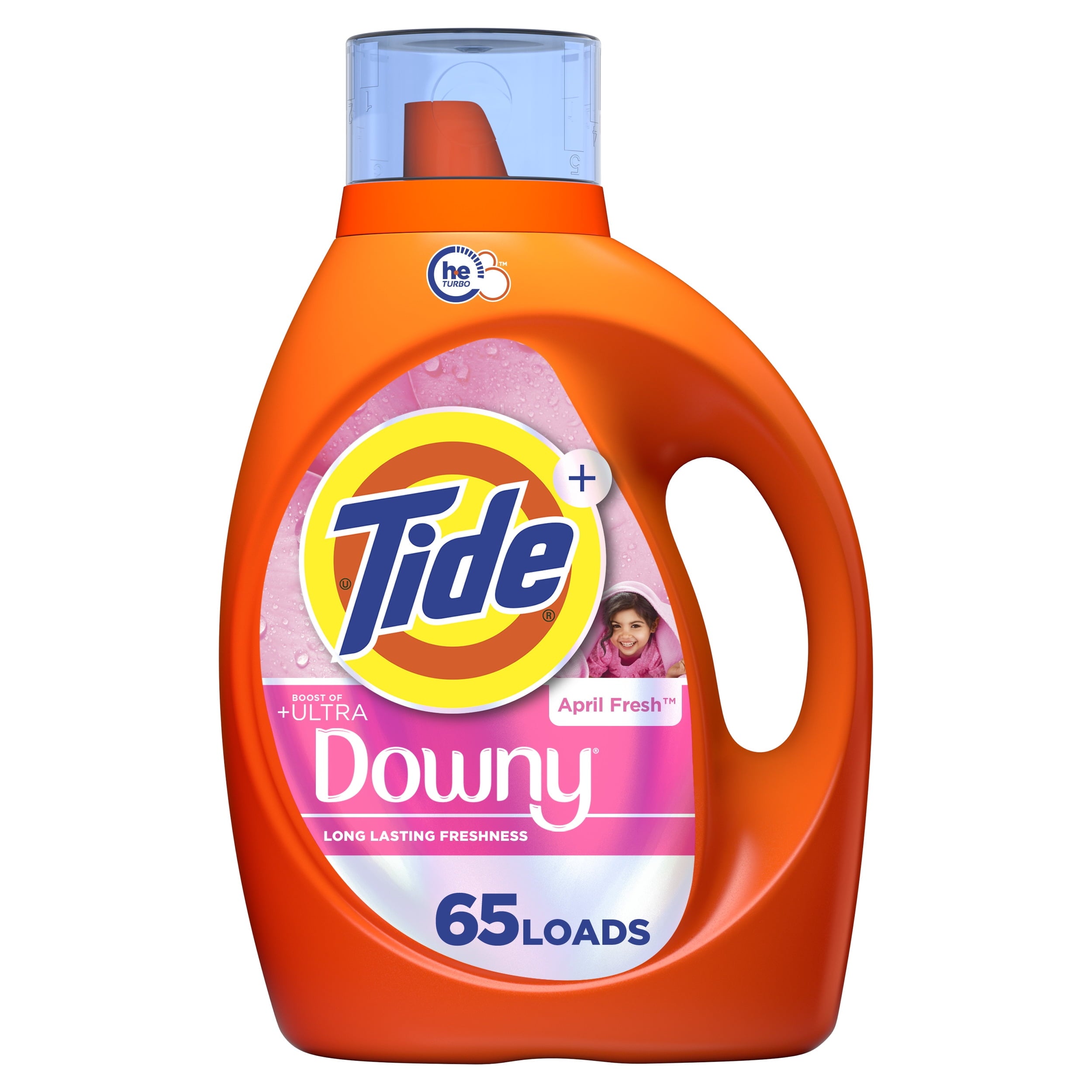 Tide Laundry Detergent Liquid Plus a Boost of Ultra Downy, April Fresh Scent, 117 fl oz, 83 Loads