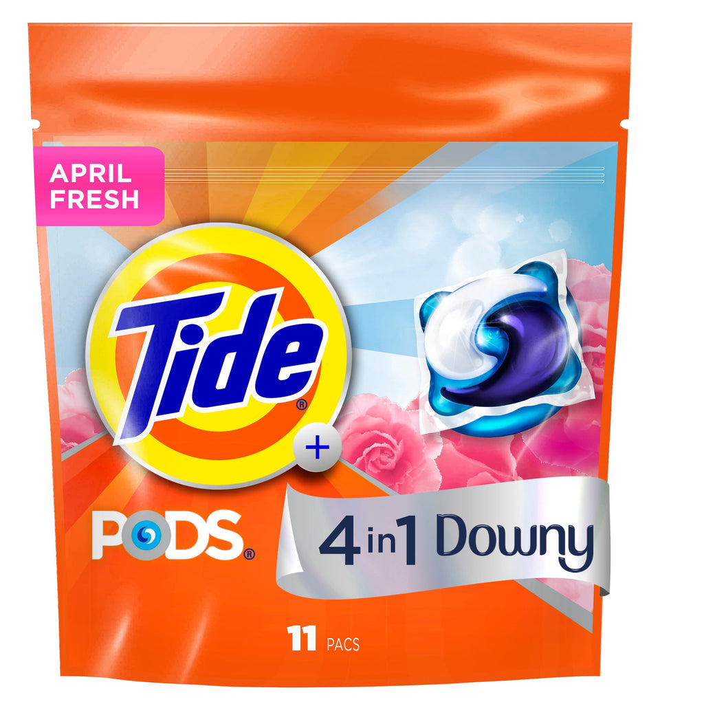 Tide PODS Laundry Detergent Pacs with a Touch of Downy Freshness, 3X Cleaning Power, 11 Count