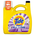 Tide Simply Liquid Laundry Detergent, Clean & Fresh, Berry Blossom Scent, 85 Loads, 107 fl oz