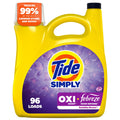 Tide Simply Laundry Detergent Liquid, Oxi Boost + Febreze Odor Defense, Sunny Breeze Scent, 129 fl oz, 96 Loads