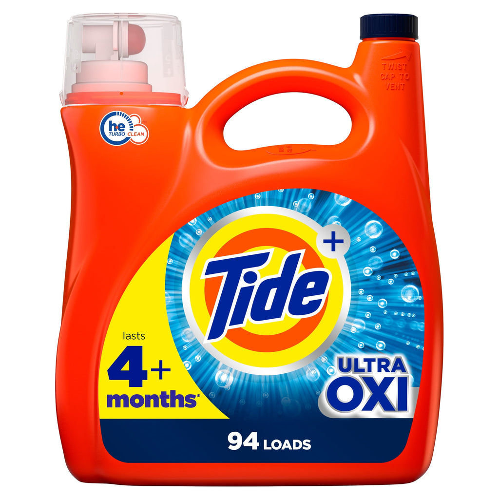 Tide Liquid Laundry Detergent, Ultra Oxi Boost, 132 fl oz, 94 Loads