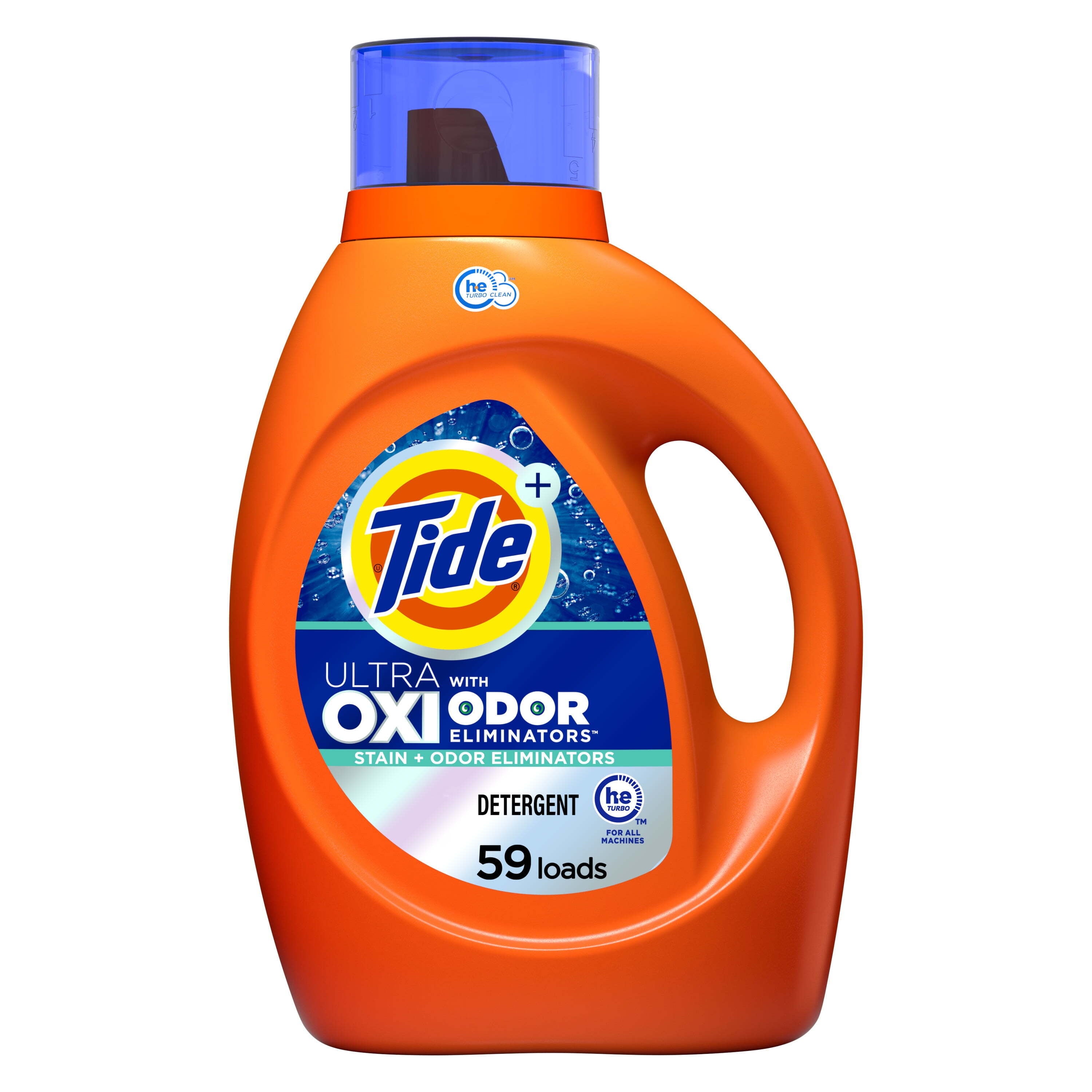 Tide Ultra Oxi with Odor Eliminators Liquid Laundry Detergent, 64 Loads, 92 fl oz
