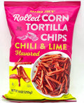 Trader Joe's Rolled Corn Tortilla Chips Chili & Lime - Pack of 1