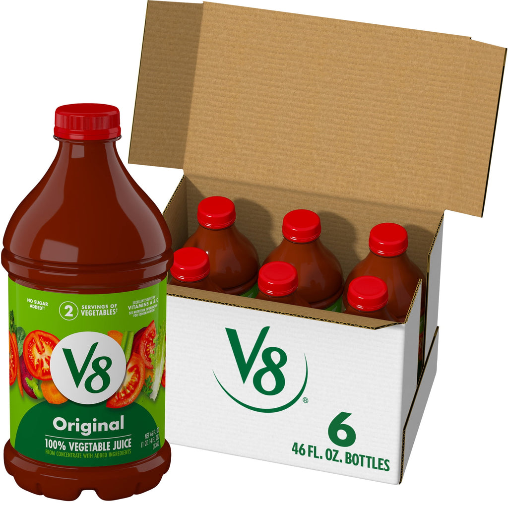 V8 Original 100% Vegetable Juice, 46 fl oz Bottle