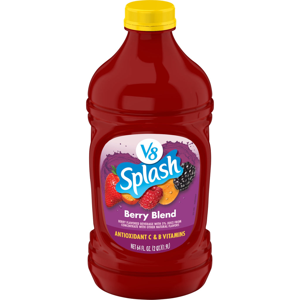 V8 Splash Berry Blend Flavored Beverage, 64 fl oz Bottle