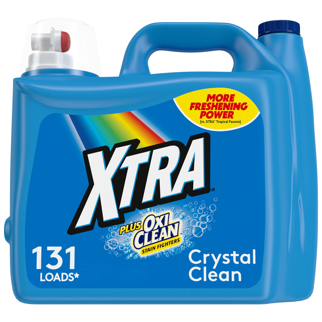 Xtra Plus OxiClean, 131 Loads Liquid Laundry Detergent, 203.1 fl oz