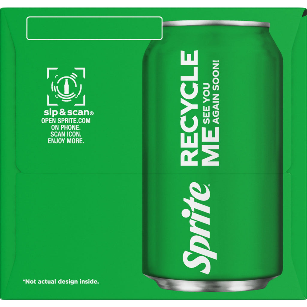 Sprite Lemon-Lime Caffeine Free Soda Pop Fridge Pack Cans, 12 fl oz, 12 Pack
