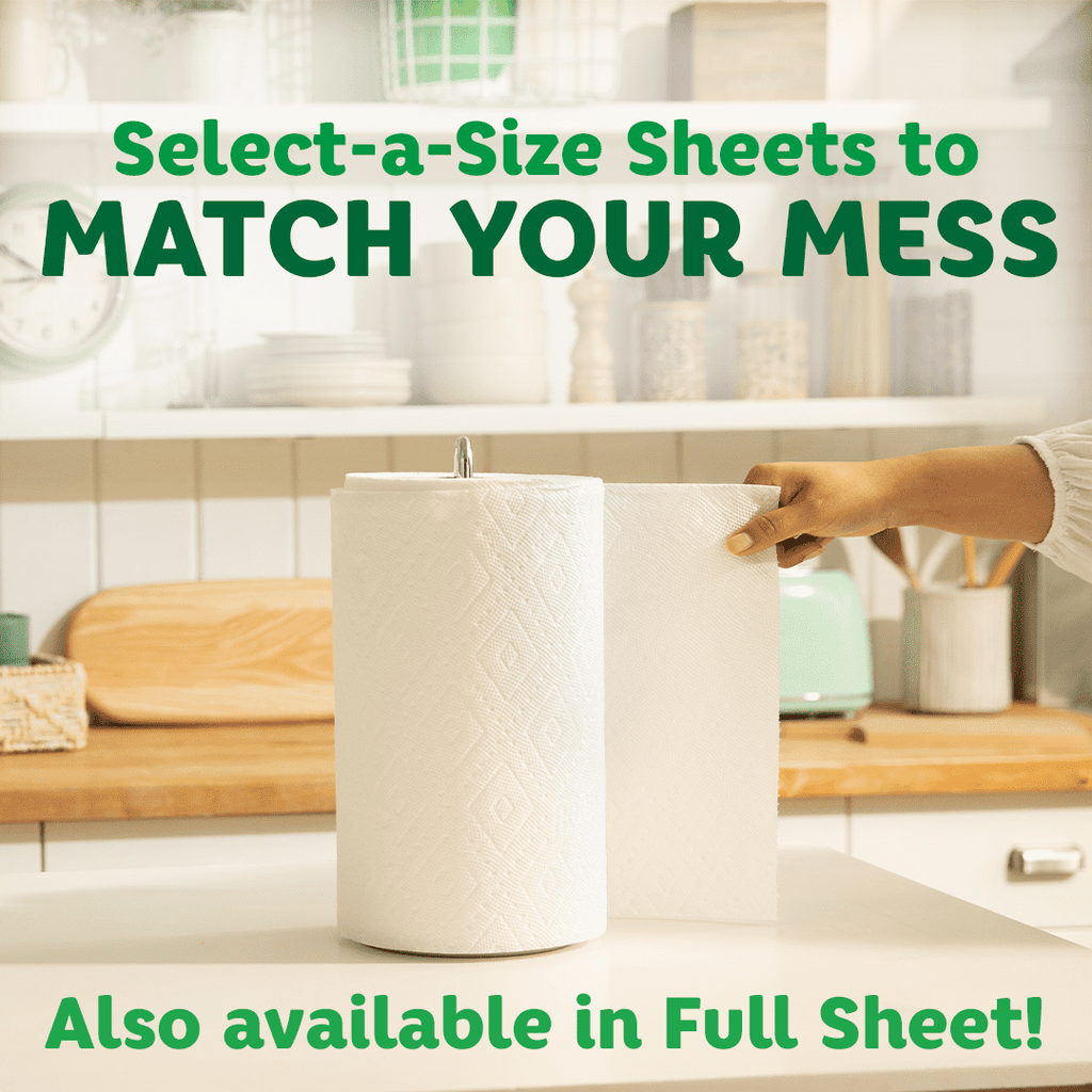 Bounty Select-A-Size Paper Towels, Print, 4 Double Rolls