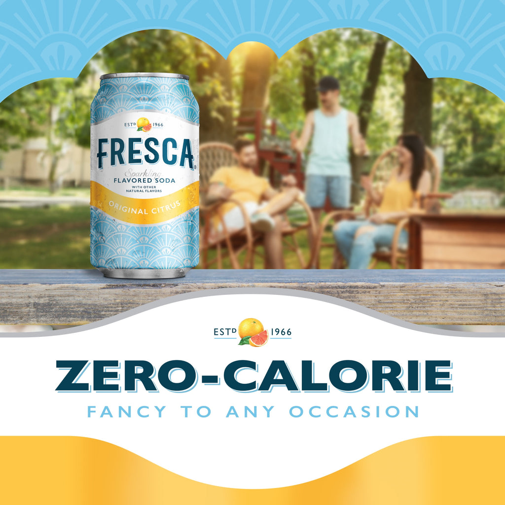 Fresca Citrus Soda Pop Fridge Pack Cans, 12 fl oz, 12 Pack