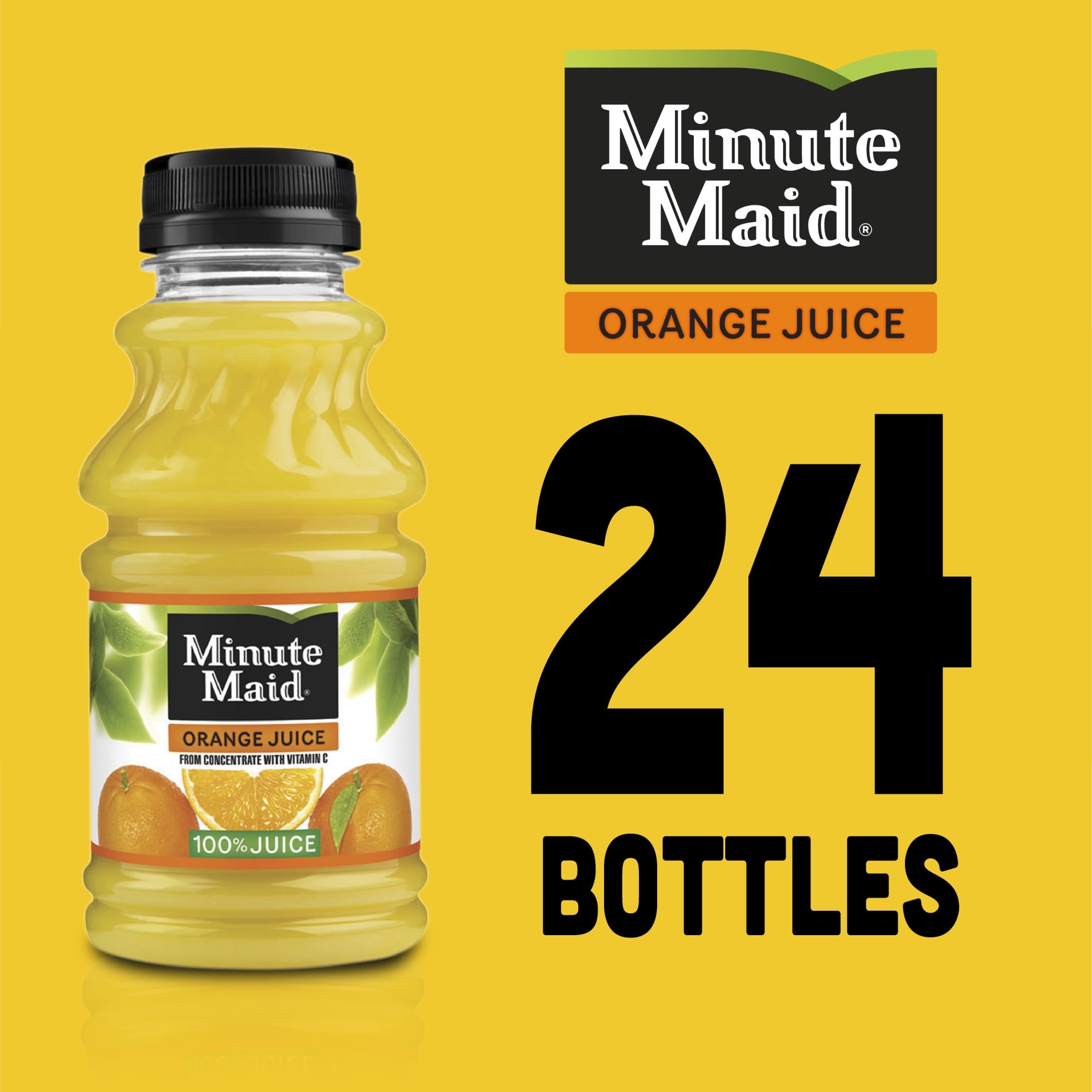 Minute Maid Orange Juice Bottles, 10 fl oz, 6 Pack
