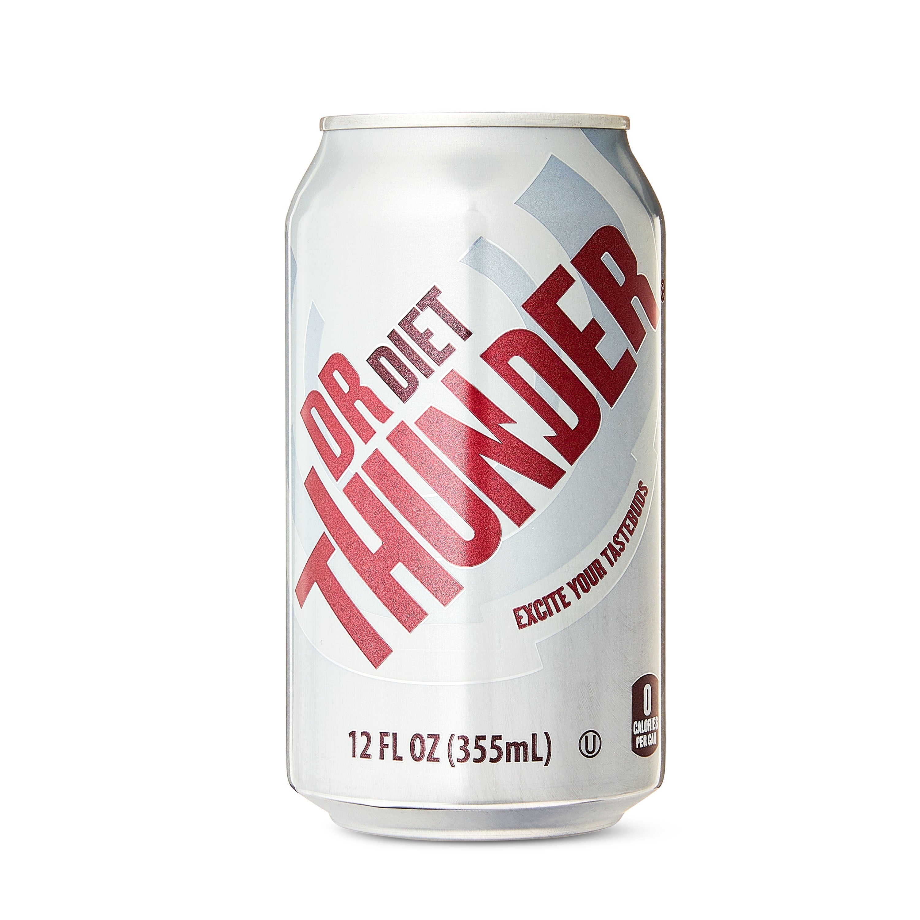 Great Value Dr Thunder Diet Calorie Free Soda Pop, 12 fl oz, 12 Pack Cans