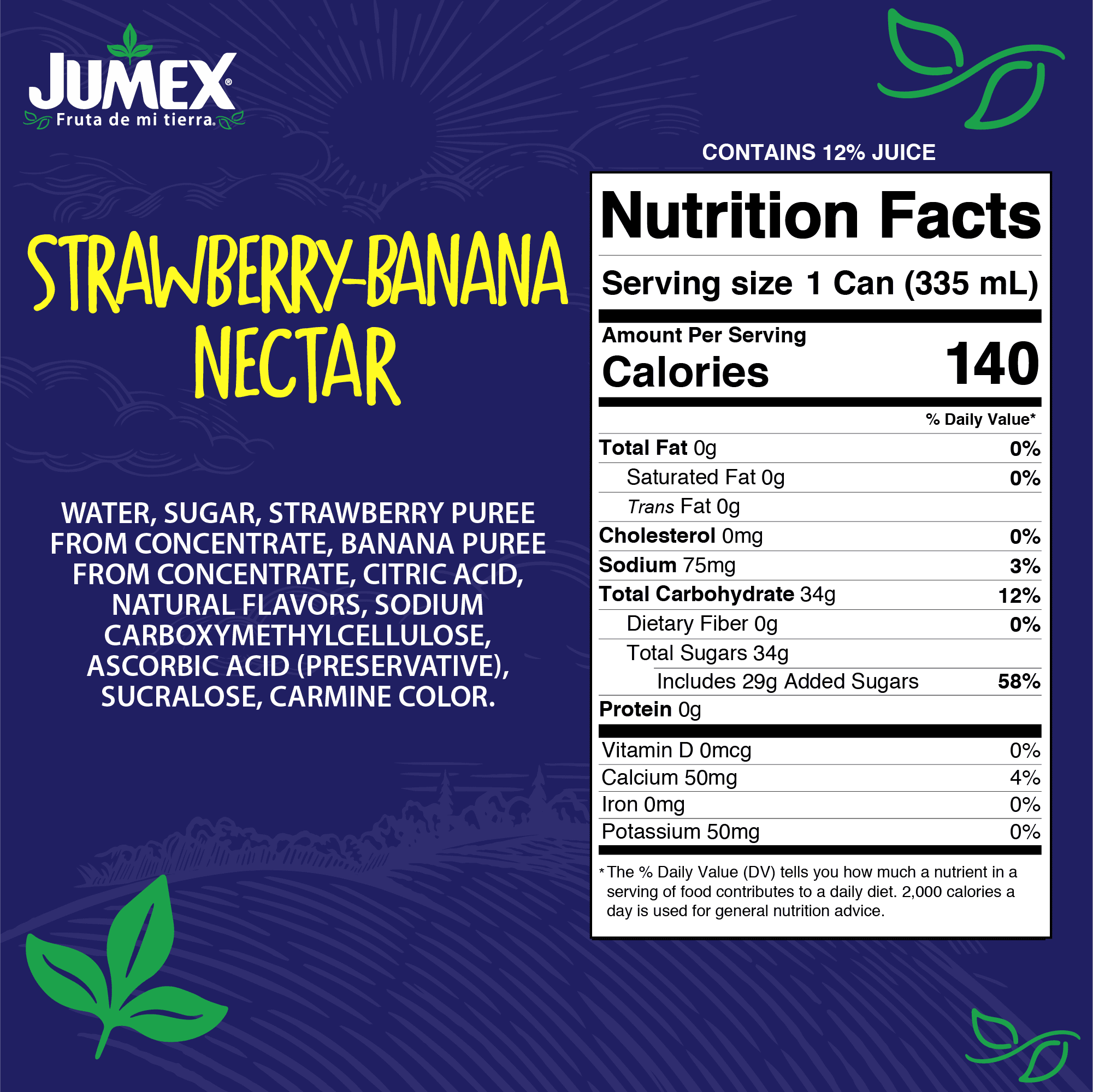 Jumex Strawberry Banana Nectar Juice, 11.3 fl oz