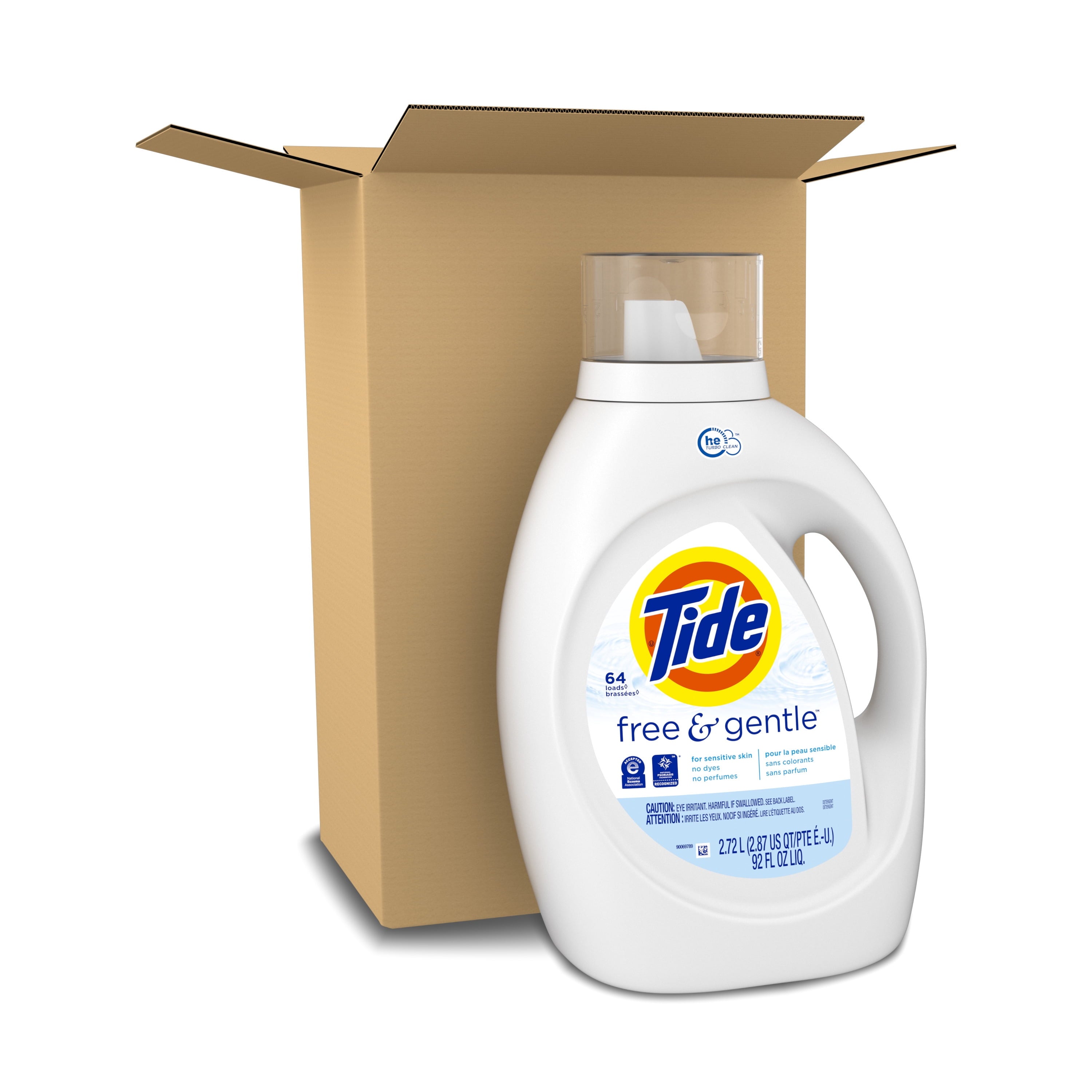 Tide Free & Gentle Liquid Laundry Detergent, 107 loads 154 fl oz