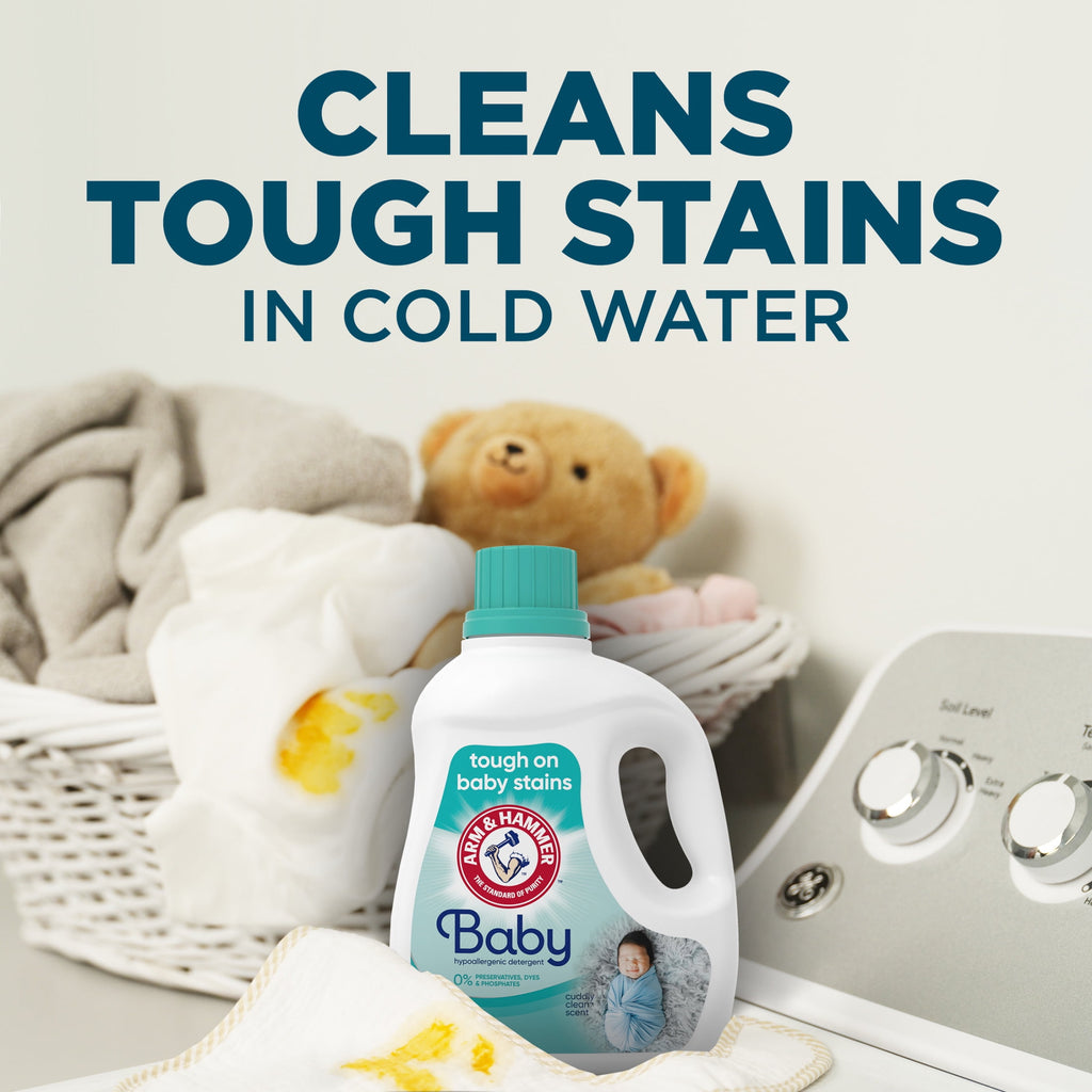 ARM & HAMMER Baby Hypoallergenic Liquid Laundry Detergent, 77 loads 100.5 fl oz