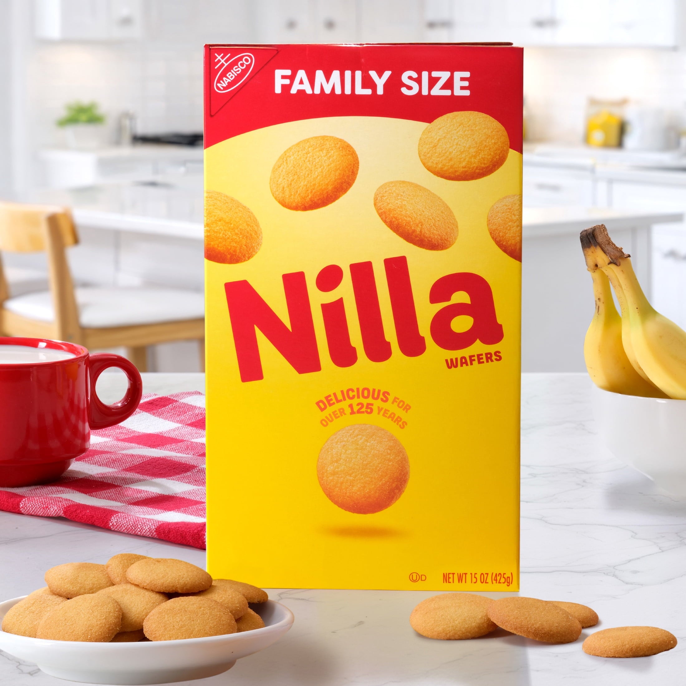 NILLA Wafers Cookies, Vanilla Wafers, Family Size, 15 oz